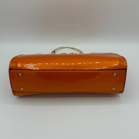 NWT Orange Metallic Brangio Italy Starry Embrace Diamond Handbag/Crossbo… - Picture 8 of 13